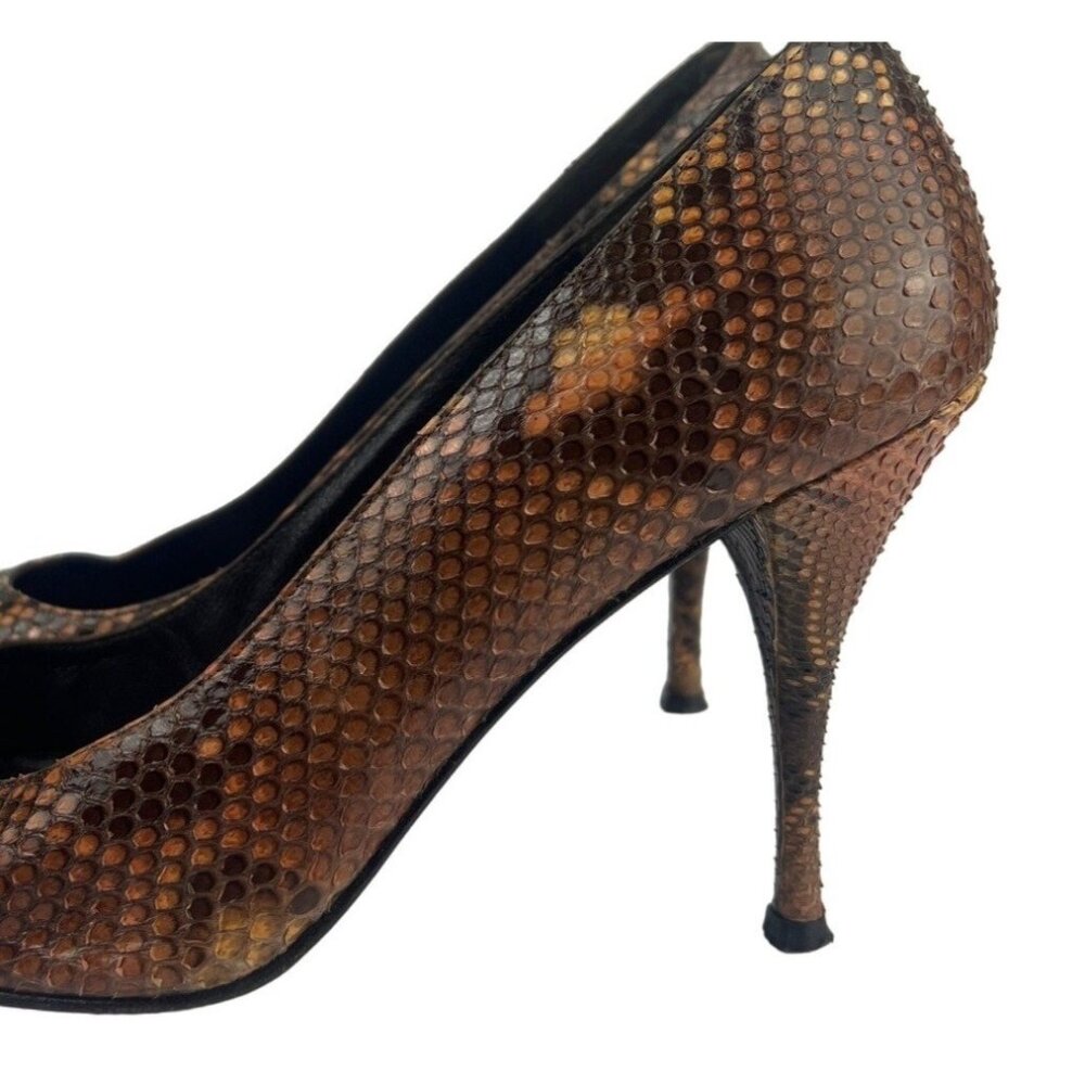 Stuart Weitzman Python Heels Size 9 - image 5